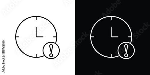Alarm exclamation icons vector template, EPS 10 for design