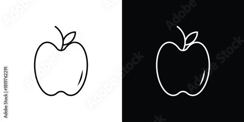 Apple icons vector template, EPS 10 for design
