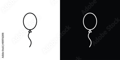 Balloons icons vector template, EPS 10 for design