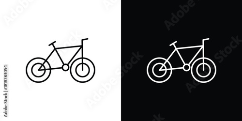 Biking mountain icons vector template, EPS 10 for design