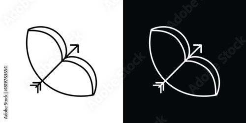 Bow arrow icons vector template, EPS 10 for design