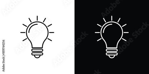 Bulb icons vector template, EPS 10 for design