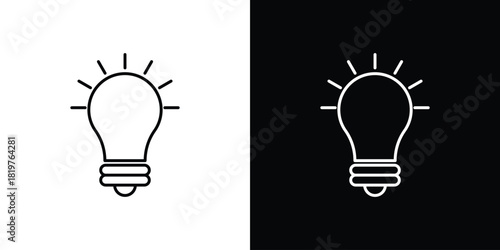Bulb icons vector template, EPS 10 for design