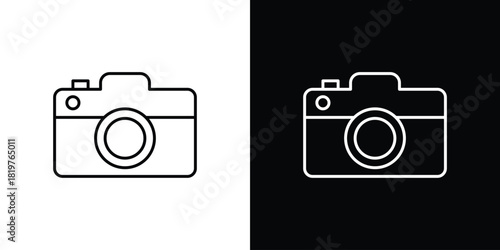 Camera icons vector template, EPS 10 for design