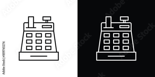 Cash register icons vector template, EPS 10 for design