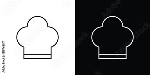Chef hat icons vector template, EPS 10 for design