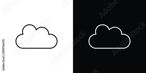 Cloud icons vector template, EPS 10 for design