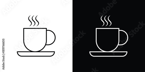 Coffee icons vector template, EPS 10 for design