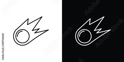 Comet icons vector template, EPS 10 for design