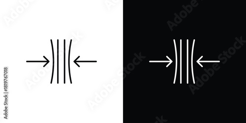 Compress icons vector template, EPS 10 for design