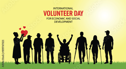 Hand drawn christmas ornaments and streamers with merry christmas