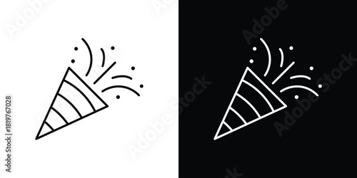 Confetti icons vector template, EPS 10 for design