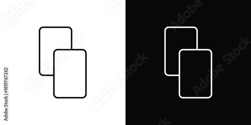 Copy icons vector template, EPS 10 for design