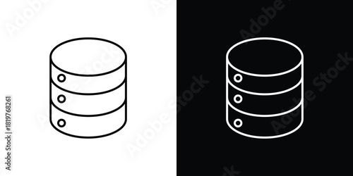 Database icons vector template, EPS 10 for design
