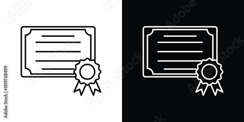 Diploma icons vector template, EPS 10 for design