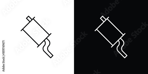 Exhaust pipe icons vector template, EPS 10 for design