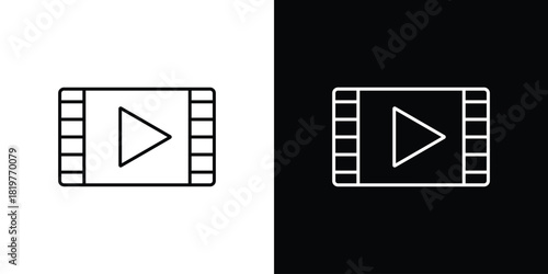 Film icons vector template, EPS 10 for design