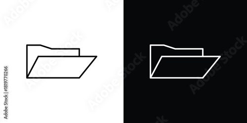 Folder icons vector template, EPS 10 for design