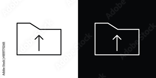 Folder upload icons vector template, EPS 10 for design