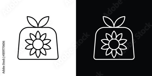Furoshiki icons vector template, EPS 10 for design