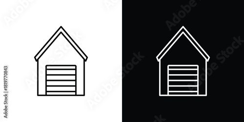 Garage icons vector template, EPS 10 for design