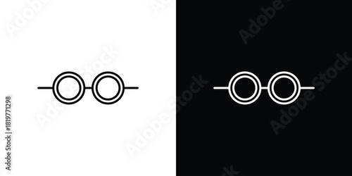 Glasses icons vector template, EPS 10 for design