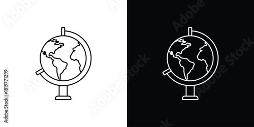 Globe icons vector template, EPS 10 for design
