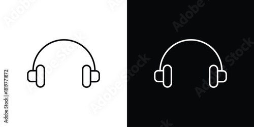 Headset icons vector template, EPS 10 for design