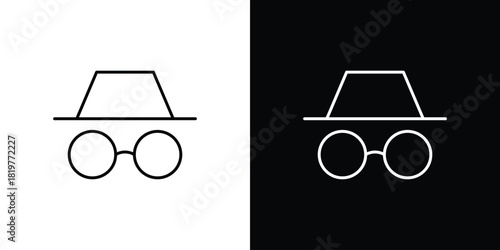 Incognito icons vector template, EPS 10 for design