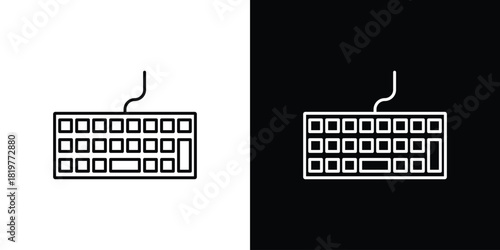 Keyboard icons vector template, EPS 10 for design