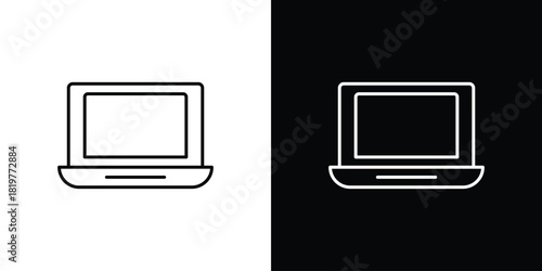 Laptop icons vector template, EPS 10 for design