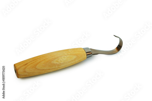 Knife for carving wooden spoons and other kitchen utensils