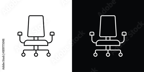 Office chair icons vector template, EPS 10 for design