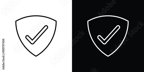 Security icons vector.Editable stroke.linear style sign