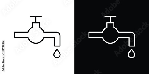 Tap icons vector.Editable stroke.linear style sign