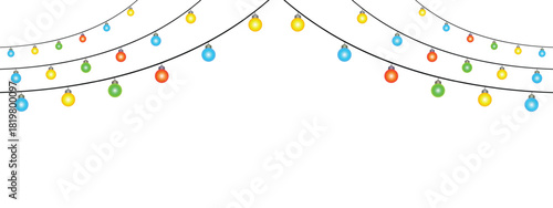 Layered loops of mini bulbs create a festive canopy perfect for event backdrops