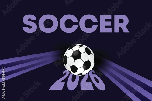 Soccer Tournament 2026 Abstract Banner