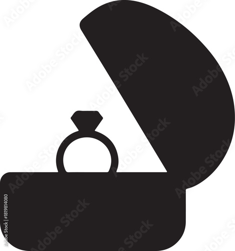 Elegant Diamond Ring Symbolizing Proposal and Lasting Love in Open Box