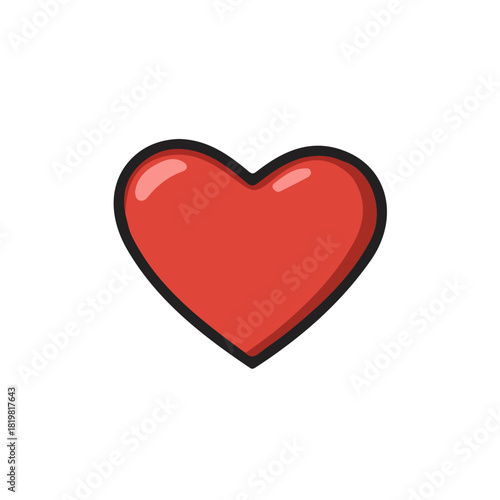 Attractive Minimalist illustration, A clipart flat 2D icon, minimal design, simple illustration with EPS format design of a heart shape isolated on white and transparent background Free Download Attractive Minimalist illustration, A clipart flat 2D icon, minimal design, simple illustration with EPS format design of a heart shape isolated on white and transparent background - GFXLoad