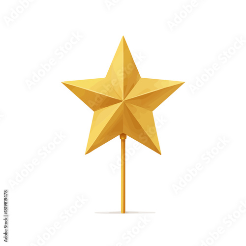 Christmas set
Attractive Minimalist illustration, simple illustration with EPS format design of a golden star topper isolated on white and transparent background, A clipart flat 2D icon