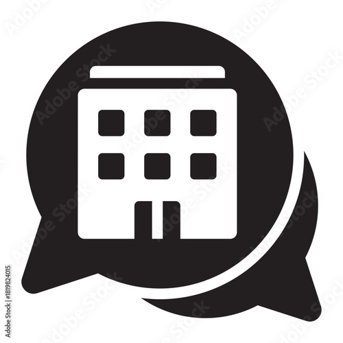 communication glyph icon. message flow. team exchange. corporate area