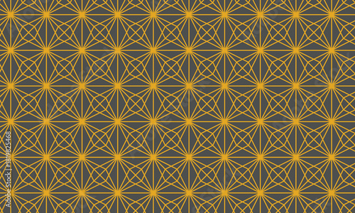 Geometric Pattern Background Yellow and Gray