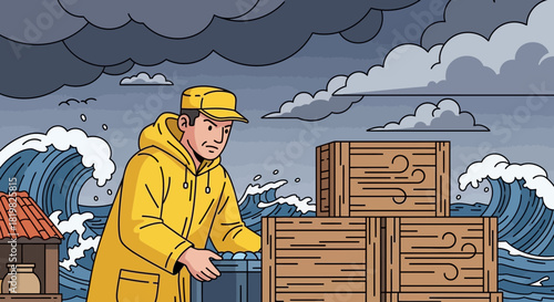 Coastal community struggles amidst the looming threat of a severe tsunami