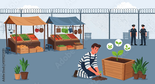 Rehabilitation through gardening and community support at the correctional center