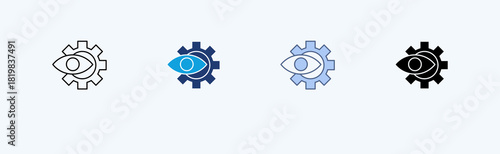 Industrial Automation Multiple Icon Illustration Vector 