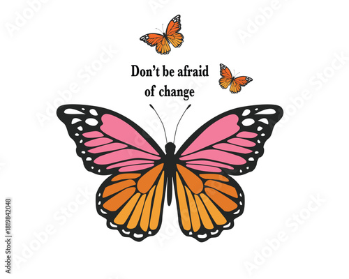 blue watercolor flock of butterfly design hand drawn