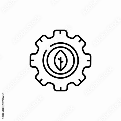 ecology configuration icon sign vector