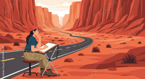 Artist's desert inspiration: Capturing the essence of Monument Valley's majestic vistas