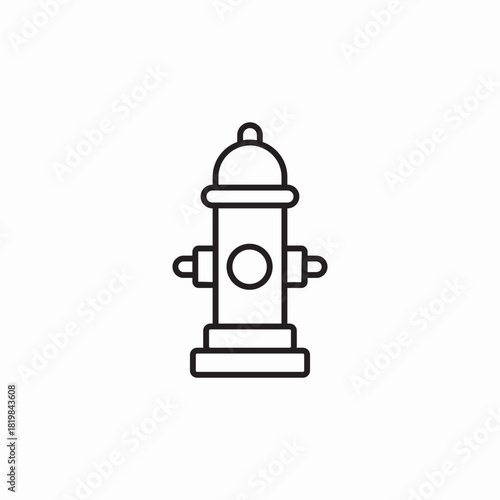 fire hydrant icon sign vector