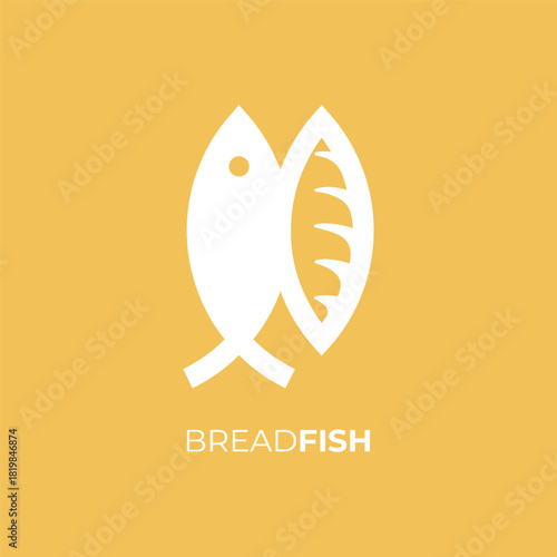 BREADFISH minimal logo illustration sophisticated combination